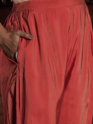 Ethnic Motifs Woven Design Zari Straight Kurta With Trousers & Dupatta 3