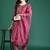 Floral Embroidered Kurta with Trousers & Dupatta