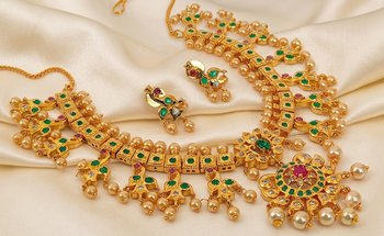 Multicolor guttapoosalu necklace set 2