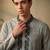 silk blend fabric embroidery mens designer party wear kurta pajama.
