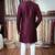 roman silk blend fabric embroidery mens designer party wear kurta pajama.