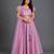 Lavender Embroidered Cotton Silk Lehenga Set