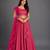 Magenta Pink Embroidered Cotton Silk Lehenga Set