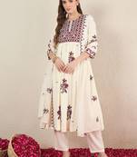 Women Ethnic Motifs Embroidered Kurta with Trousers & Dupatta