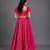 Magenta Pink Embroidered Cotton Silk Lehenga Set