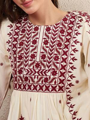 Women Ethnic Motifs Embroidered Kurta with Trousers & Dupatta 3