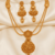 Designer gold plated necklace set