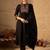Ethnic Motifs Thread Work Pure Cotton A-Line Kurta & Trousers with Dupatta