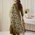 Ethnic Motifs Band Collar Thread Work Kurta With Trousers & Dupatta