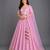 Lilac Pink Embroidered Brocade Lehenga Set