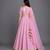 Lilac Pink Embroidered Brocade Lehenga Set