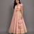 Blush Pink Embroidered Brocade Lehenga Set