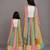 Multicolor Embroidered Chanderi Lehenga Set
