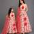 Baby Pink Printed Chanderi Lehenga Set