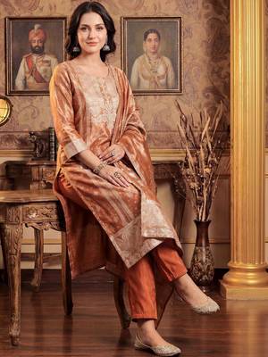 Women Ethnic Motifs Regular Kurta with Trousers & With Dupatta 4