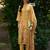 Women Floral Printed Regular Thread Work Linen Kurta with Trousers & With Dupatta