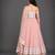 Blue Pink Printed Cotton Silk Lehenga Set