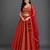 Deep Red Embroidered Chanderi Lehenga Set
