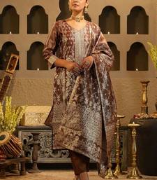 Women Ethnic Motifs Woven Design Kurta with Trousers & Dupatta