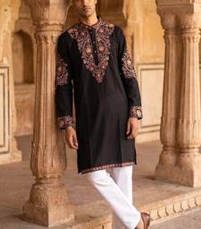 Outluk wedding vol 46 roman silk fabric with full embroidery  mens designer party wear kurta pajama.
