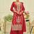 Ethnic Motifs Embroidered Straight Kurta With Palazzos & Dupatta