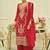 Ethnic Motifs Embroidered Straight Kurta With Palazzos & Dupatta