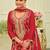 Ethnic Motifs Embroidered Straight Kurta With Palazzos & Dupatta