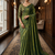 Mahendi Color Plain Satin Silk Blend Saree