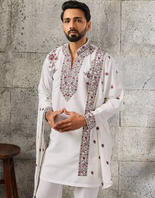 Mens kurta pant with dupatta 4