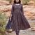 Women Paisley Printed Pleated Mirror Work Pure Cotton Kurta with Trousers & With Dupatta