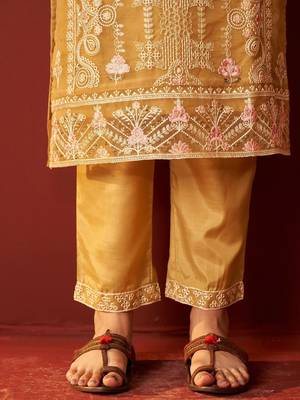 Women Ethnic Motifs Embroidered Kurta with Pyjama & Dupatta 6