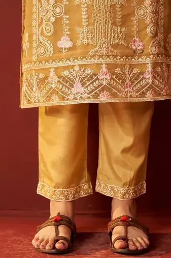 Women Ethnic Motifs Embroidered Kurta with Pyjama & Dupatta