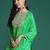 Leheriya Printed Zari Kurta With Trousers & Dupatta