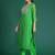 Leheriya Printed Zari Kurta With Trousers & Dupatta