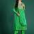 Leheriya Printed Zari Kurta With Trousers & Dupatta
