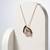925 Sterling Silver Rose Gold Black & White CZ Swan Couple Pendant Necklace Set  for Women