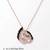 925 Sterling Silver Rose Gold Black & White CZ Swan Couple Pendant Necklace Set  for Women
