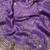 purple color codding with thread embroidery work with cutwork border silk blend saree
