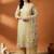 Women Ethnic Motifs Regular Linen Kurta with Trousers & With Dupatta