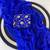 Royal Blue Color Plain Satin Silk Blend Saree