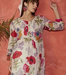 Women Floral Printed Regular Pure Cotton Kurta with Trousers