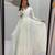 Navratri special white pure cotton anarkali gown with gold lace work