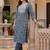 Women Floral Embroidered Regular Thread Work Pure Cotton Kurta with Trousers