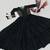 Navratri special black pure cotton anarkali gown with gold lace work