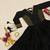 Navratri special black pure cotton anarkali gown with gold lace work