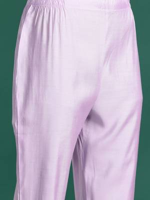 Floral Embroidered Sequinned Kurta with Trousers & Dupatta 3