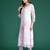Floral Embroidered Sequinned Kurta with Trousers & Dupatta