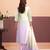 Floral Embroidered Sequinned Straight Organza Kurta With Trousers And Dupatta