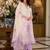 Floral Embroidered Sequinned Straight Organza Kurta With Trousers And Dupatta