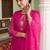 Women Floral Embroidered Regular Thread Work Kurta with Trousers & With Dupatta